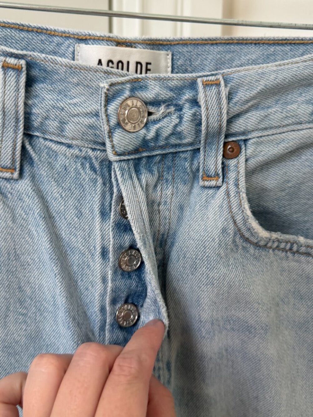 AGOLDE Riley High Rise Straight Jeans - Picture 3 of 6